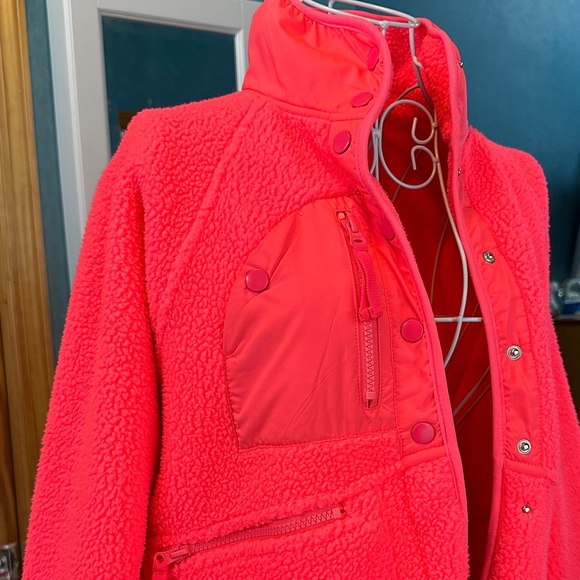 FP Movement by Free People Neon Pink Teddy Jacket - Picture 4 of 4